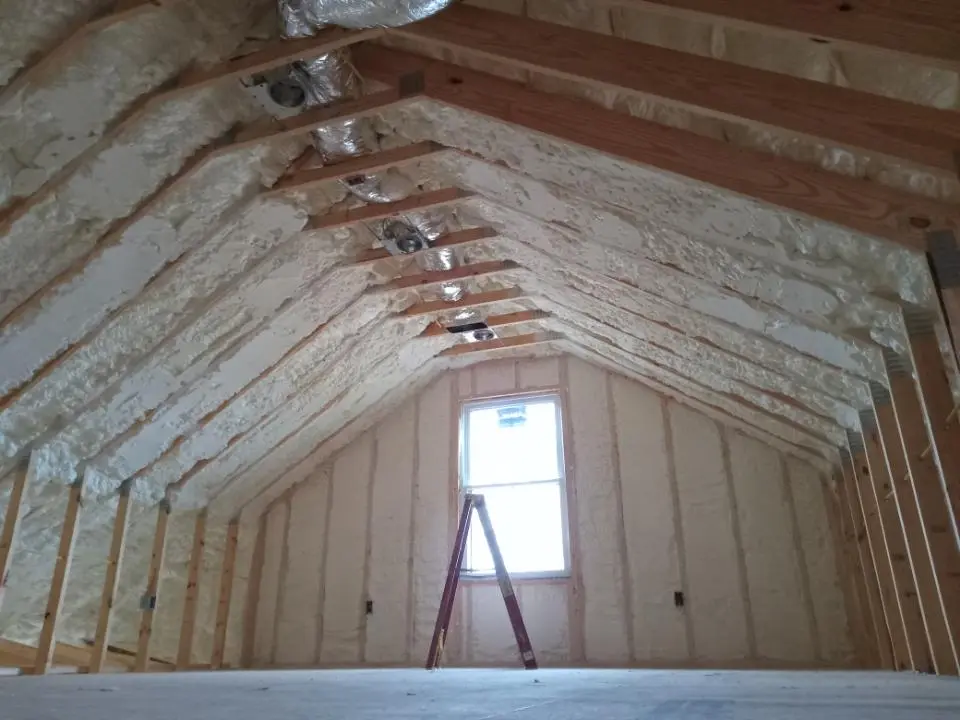 Spray foam roofing application for Crawl Space Insulation project in Austell
